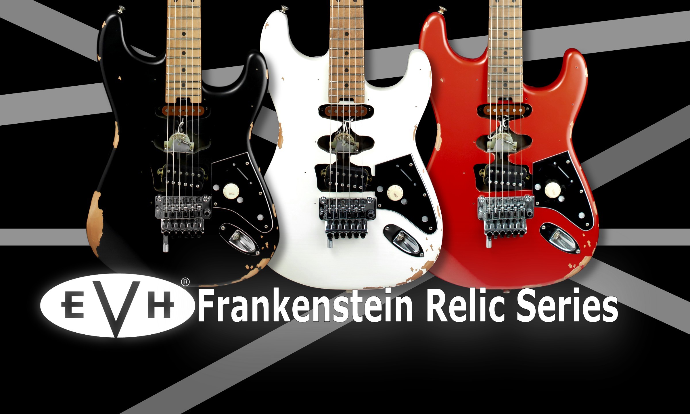 EVH Frankenstein Relic Series: NERA, BIANCA E ROSSA